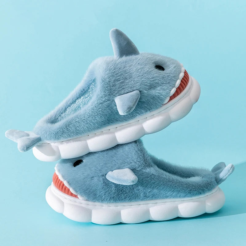 SHOEGEEᵀᴹ Cozy Shark Slippers - Shoegee