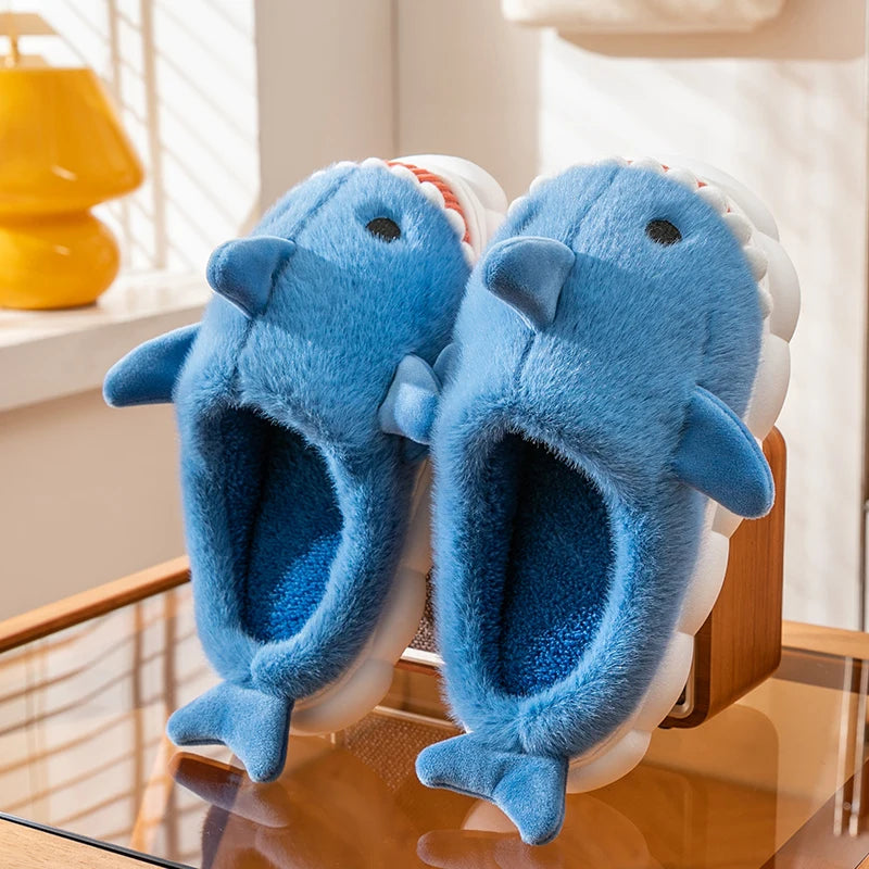 SHOEGEEᵀᴹ Cozy Shark Slippers - Shoegee