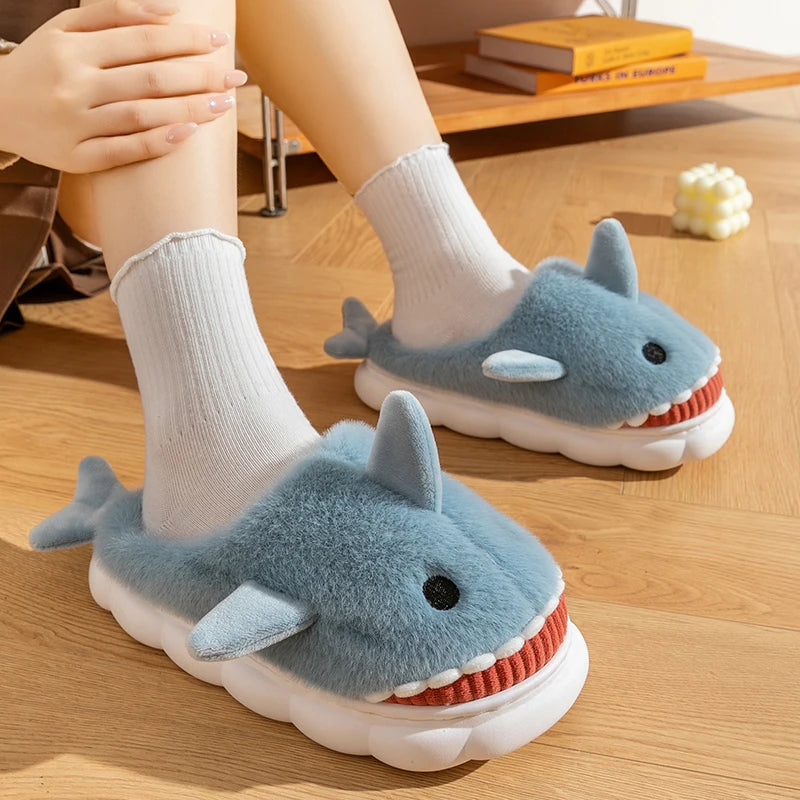 SHOEGEEᵀᴹ Cozy Shark Slippers - Shoegee