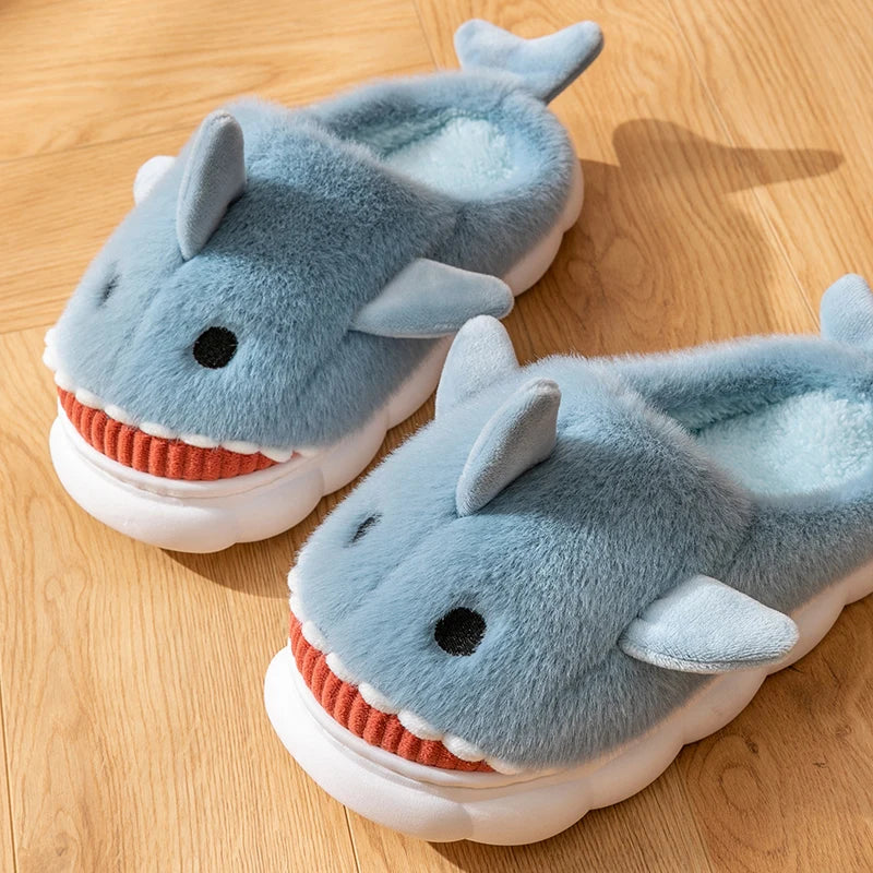 SHOEGEEᵀᴹ Cozy Shark Slippers - Shoegee